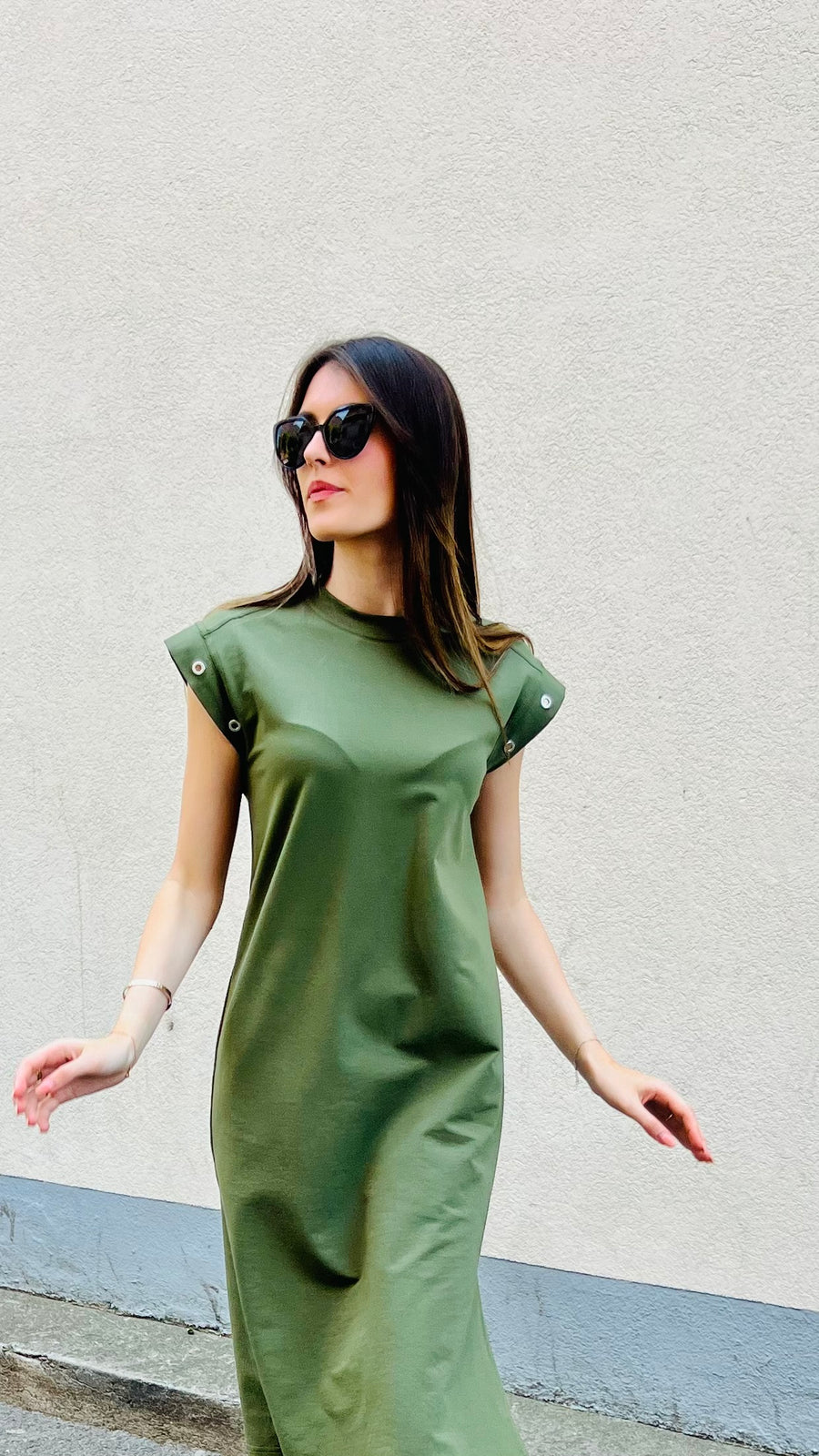 Robe longue LOU kaki