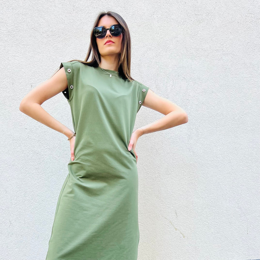 Robe longue LOU kaki