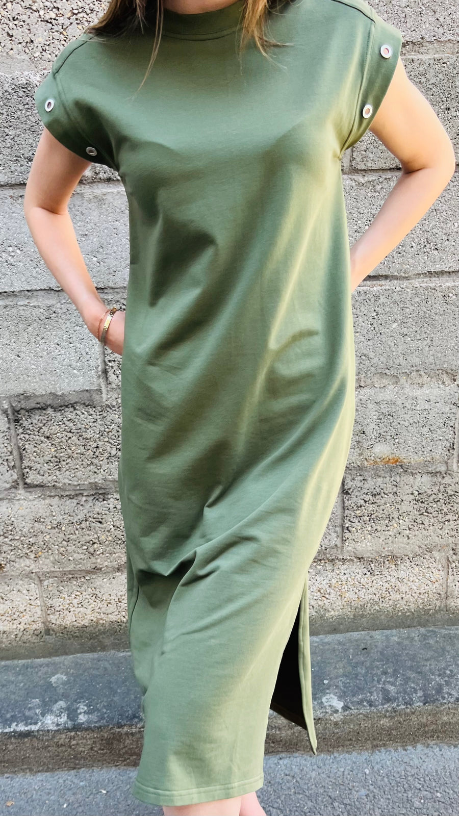 Robe longue LOU kaki
