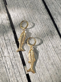Boucles D'oreilles Argent "The Fish" - Dormeuses - Neuf Avec étiquettes